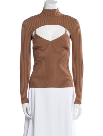 Jonathan Simkhai Turtleneck Long Sleeve Top