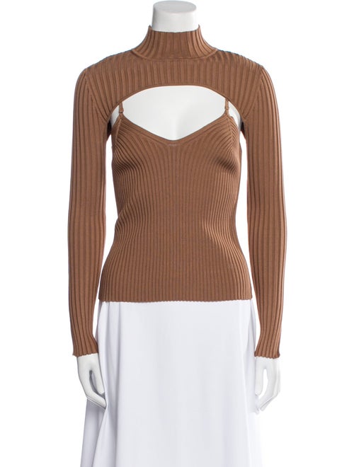 Jonathan Simkhai Turtleneck Long Sleeve Top