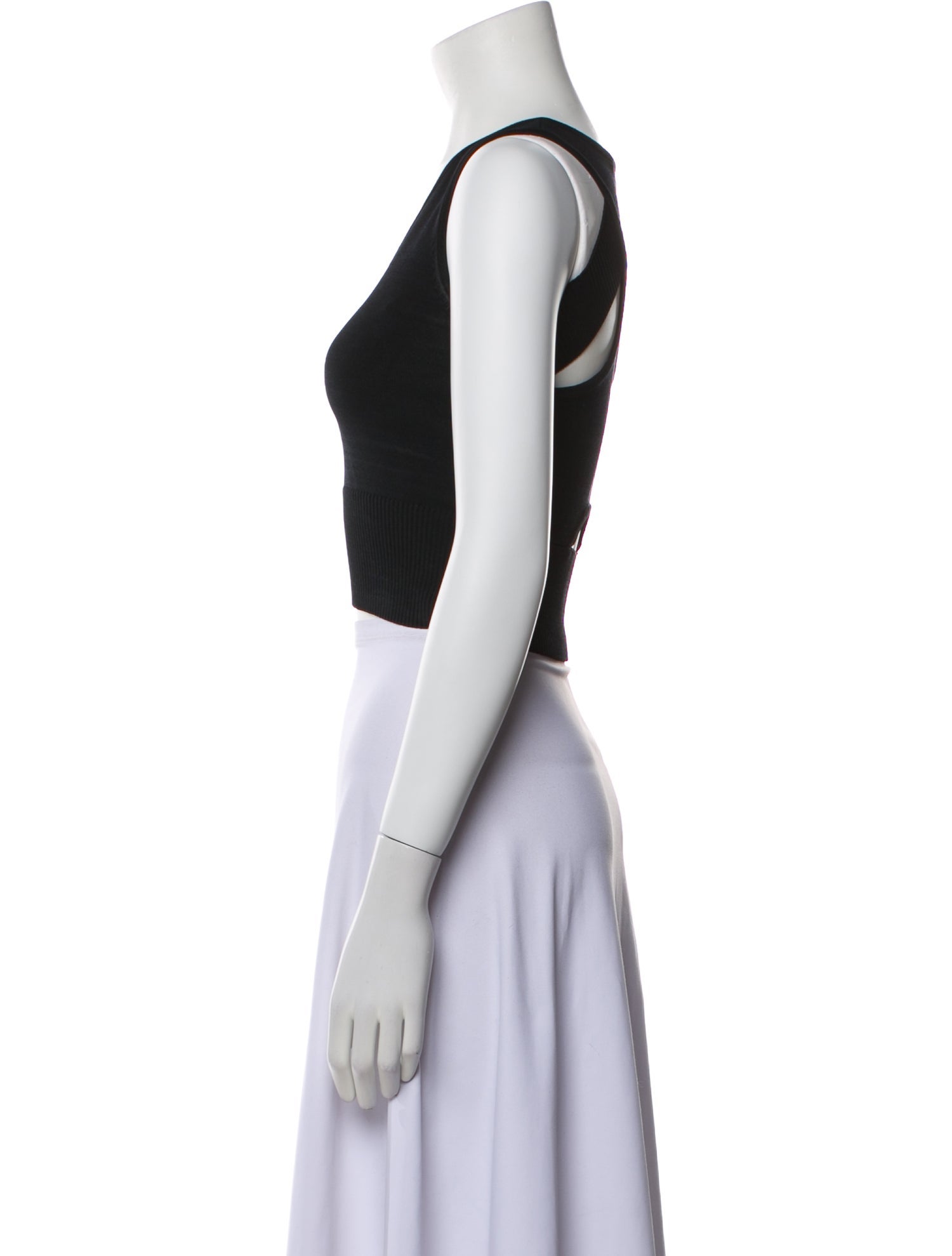 Jonathan Simkhai V-Neck Sleeveless Crop Top