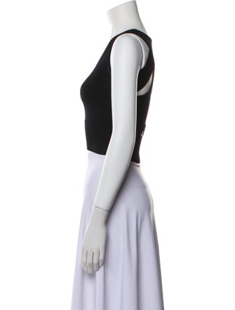 Jonathan Simkhai V-Neck Sleeveless Crop Top