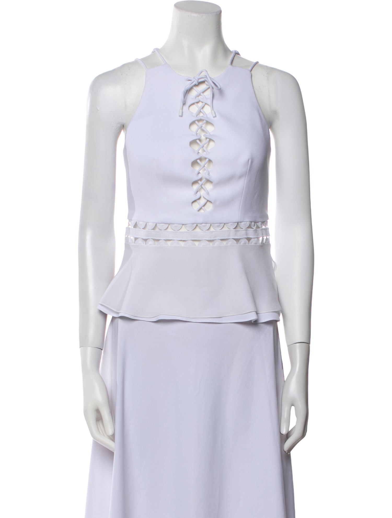 Jonathan Simkhai Halterneck Sleeveless Crop Top