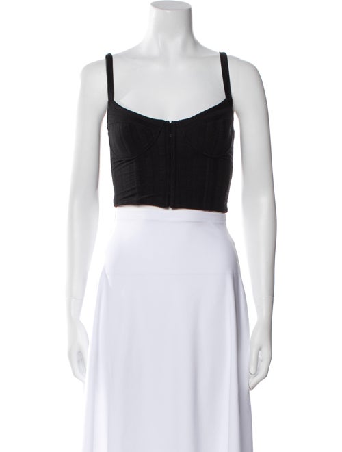 Jonathan Simkhai Square Neckline Sleeveless Crop Top