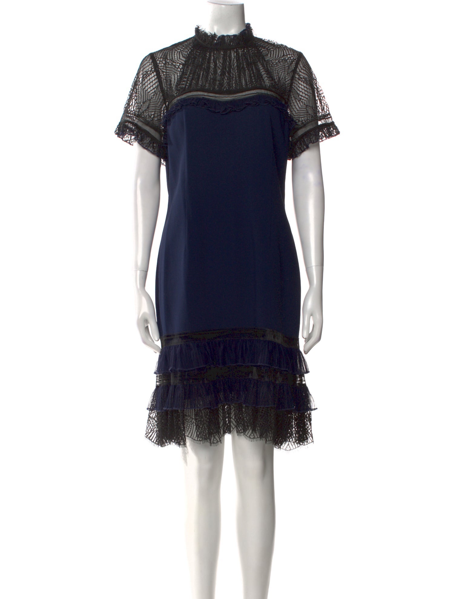 Jonathan Simkhai Mock Neck Knee-Length Dress