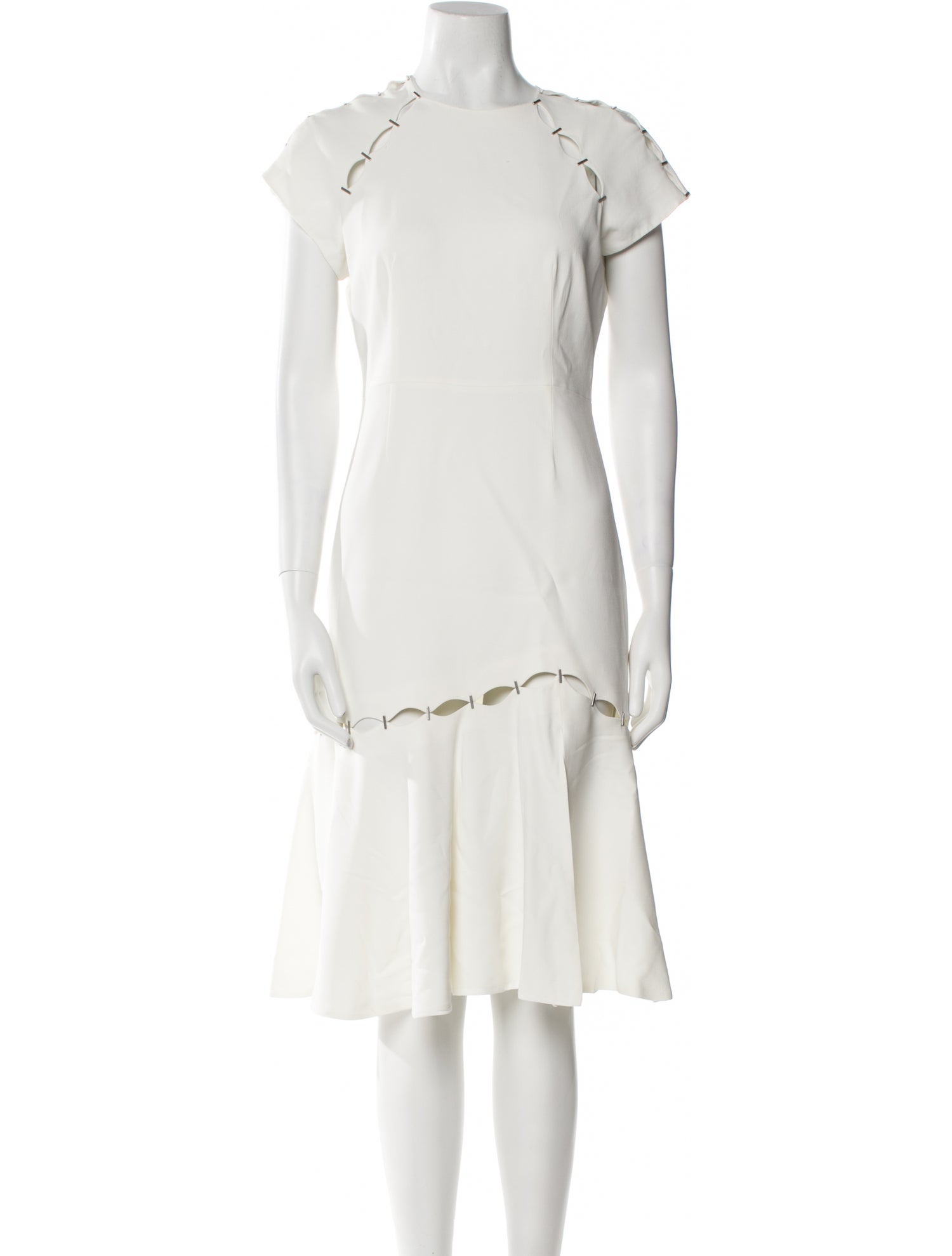 Jonathan Simkhai Crew Neck Knee-Length Dress