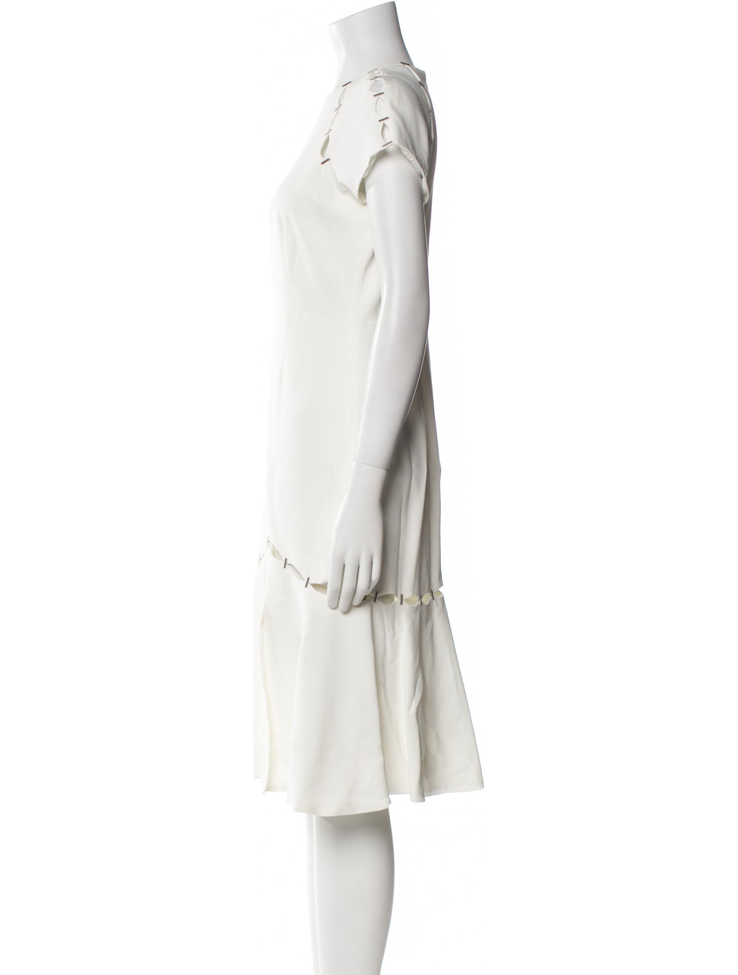 Jonathan Simkhai Crew Neck Knee-Length Dress