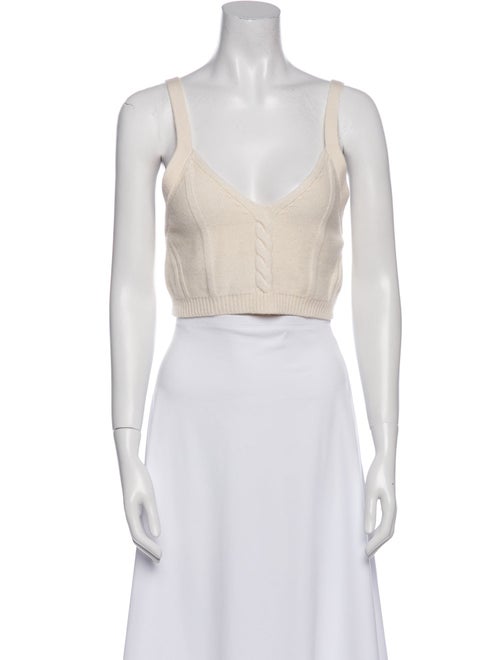 Jonathan Simkhai Wool V-Neck Crop Top