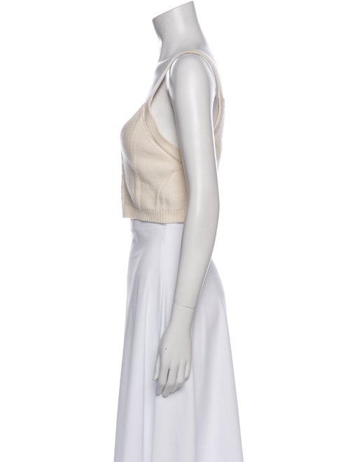 Jonathan Simkhai Wool V-Neck Crop Top