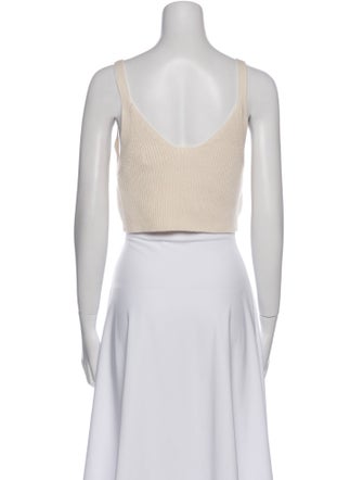 Jonathan Simkhai Wool V-Neck Crop Top
