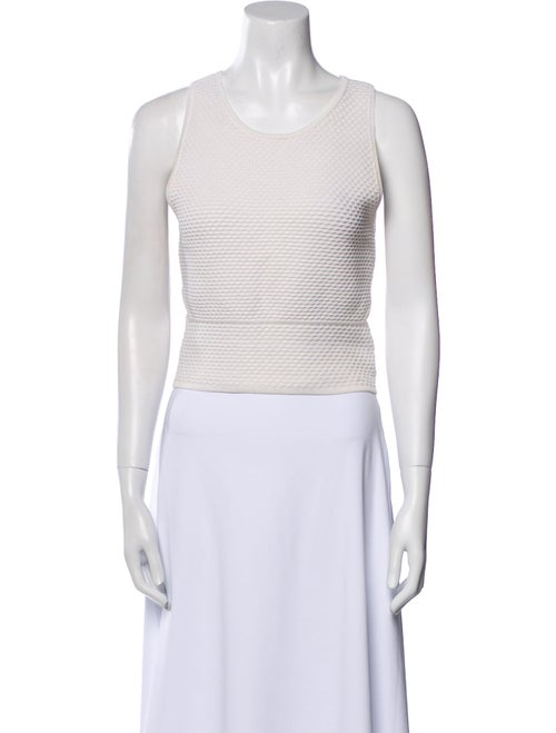 Jonathan Simkhai Scoop Neck Sleeveless Crop Top