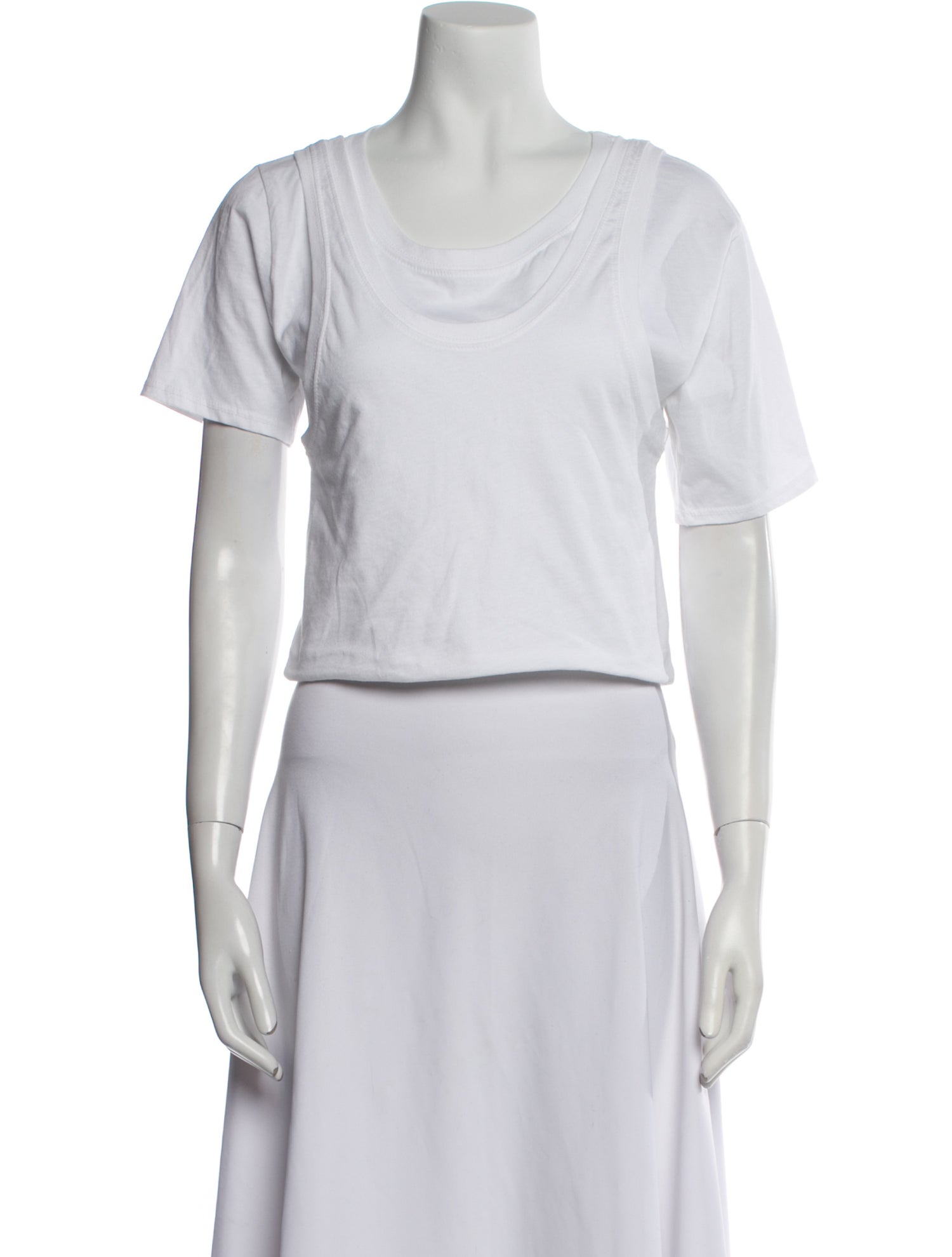 Jonathan Simkhai Scoop Neck Short Sleeve T-Shirt