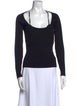 Jonathan Simkhai Scoop Neck Long Sleeve Top