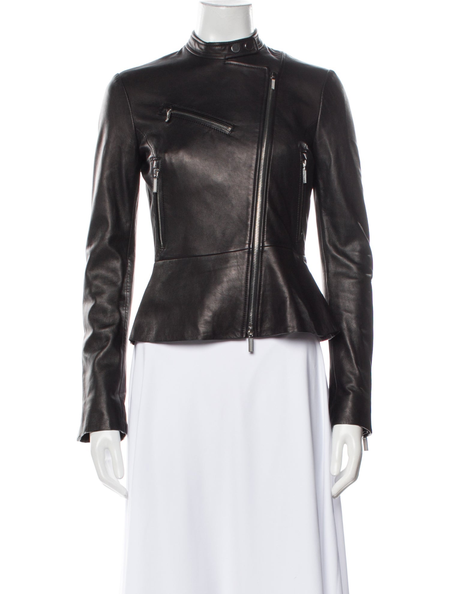 Jonathan Simkhai Lamb Leather Biker Jacket