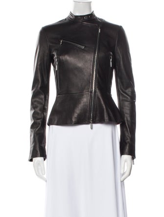 Jonathan Simkhai Lamb Leather Biker Jacket