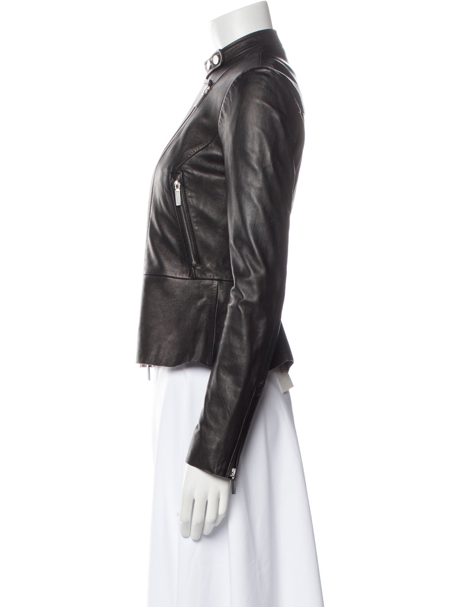 Jonathan Simkhai Lamb Leather Biker Jacket