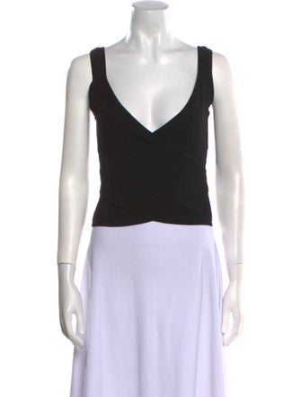 Jonathan Simkhai V-Neck Sleeveless Crop Top