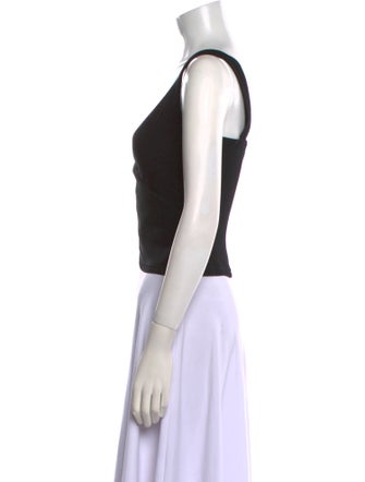 Jonathan Simkhai V-Neck Sleeveless Crop Top