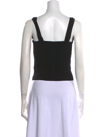 Jonathan Simkhai V-Neck Sleeveless Crop Top