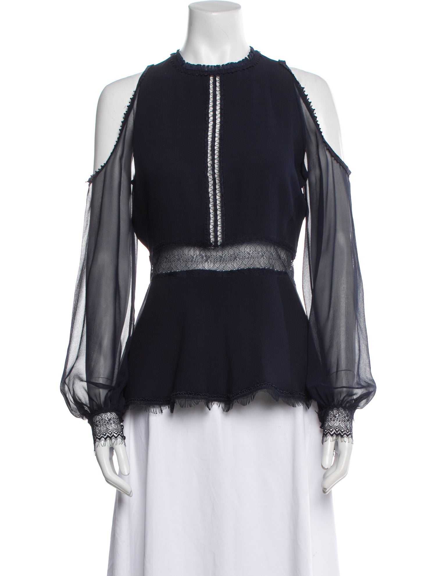 Jonathan Simkhai Silk Crew Neck Blouse