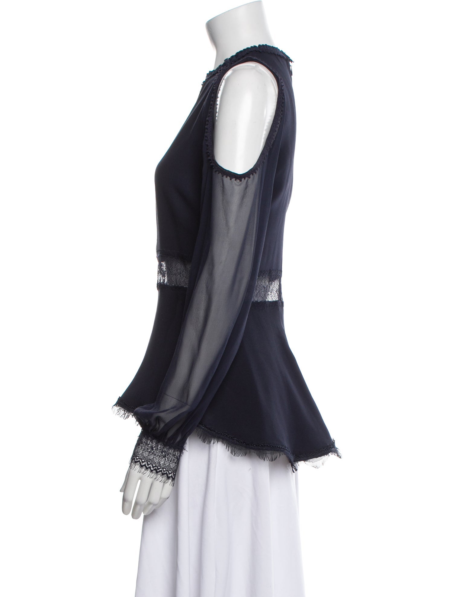 Jonathan Simkhai Silk Crew Neck Blouse