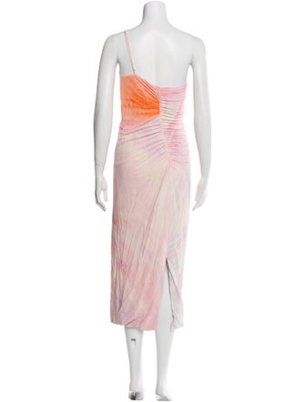Jonathan Simkhai Tie-Dye Print Midi Length Dress