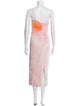 Jonathan Simkhai Tie-Dye Print Midi Length Dress
