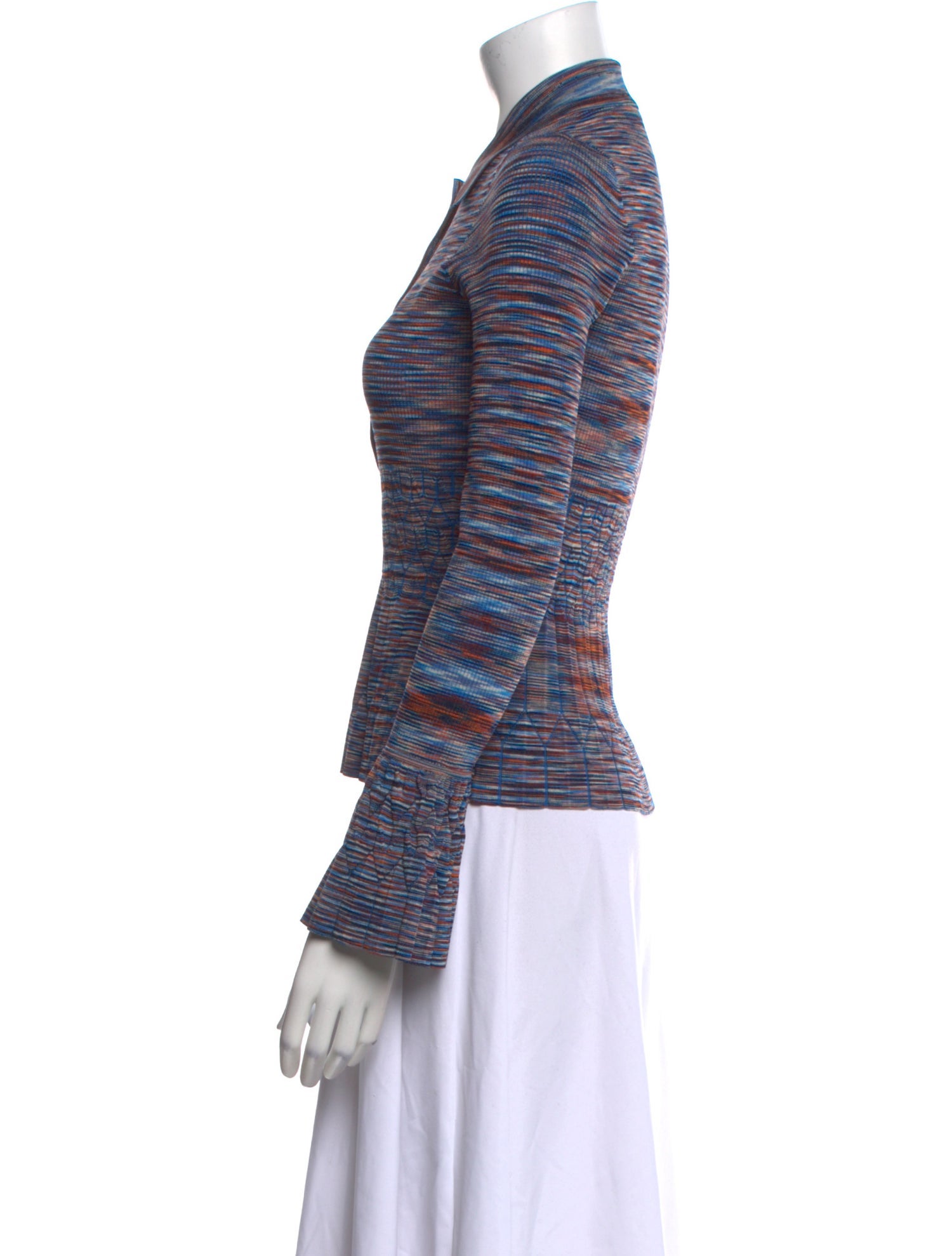 Jonathan Simkhai Printed Long Sleeve Polo