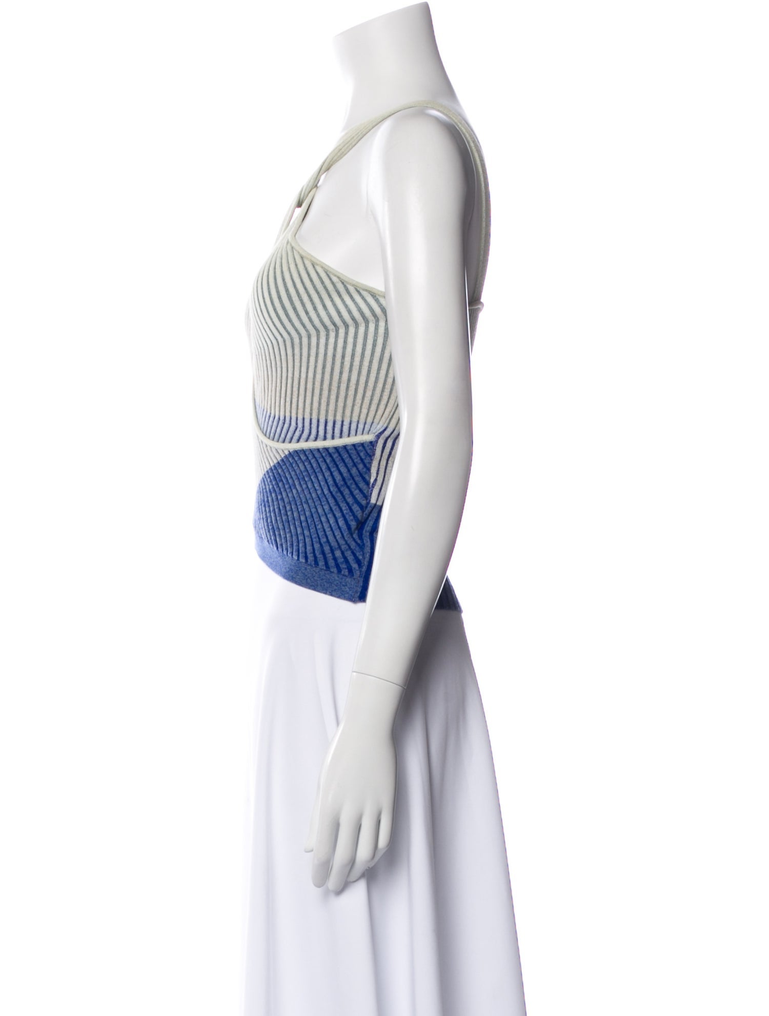 Jonathan Simkhai Striped Halterneck Crop Top