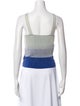 Jonathan Simkhai Striped Halterneck Crop Top