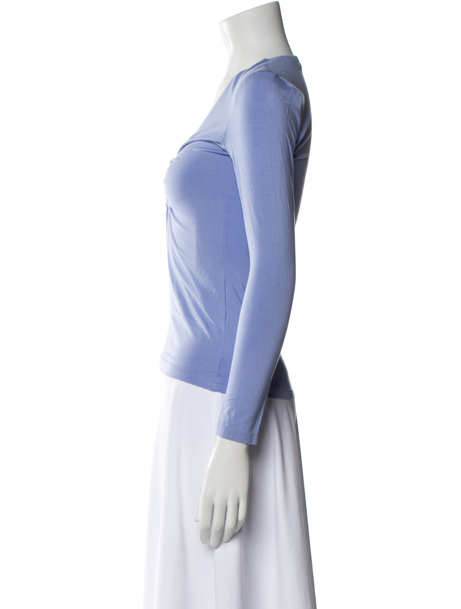 Jonathan Simkhai V-Neck Long Sleeve Top