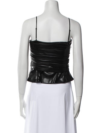 Jonathan Simkhai Square Neckline Sleeveless Crop Top