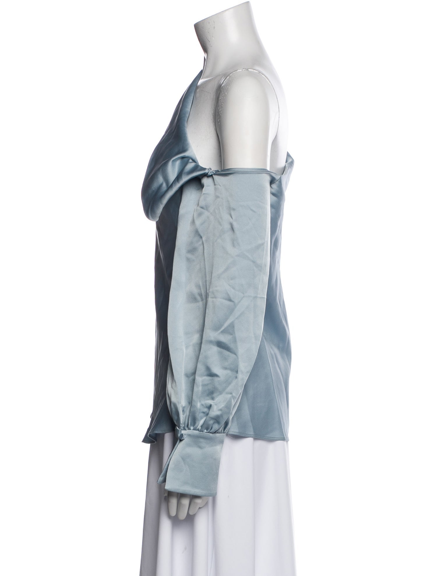 Jonathan Simkhai One-Shoulder Long Sleeve Blouse w/ Tags