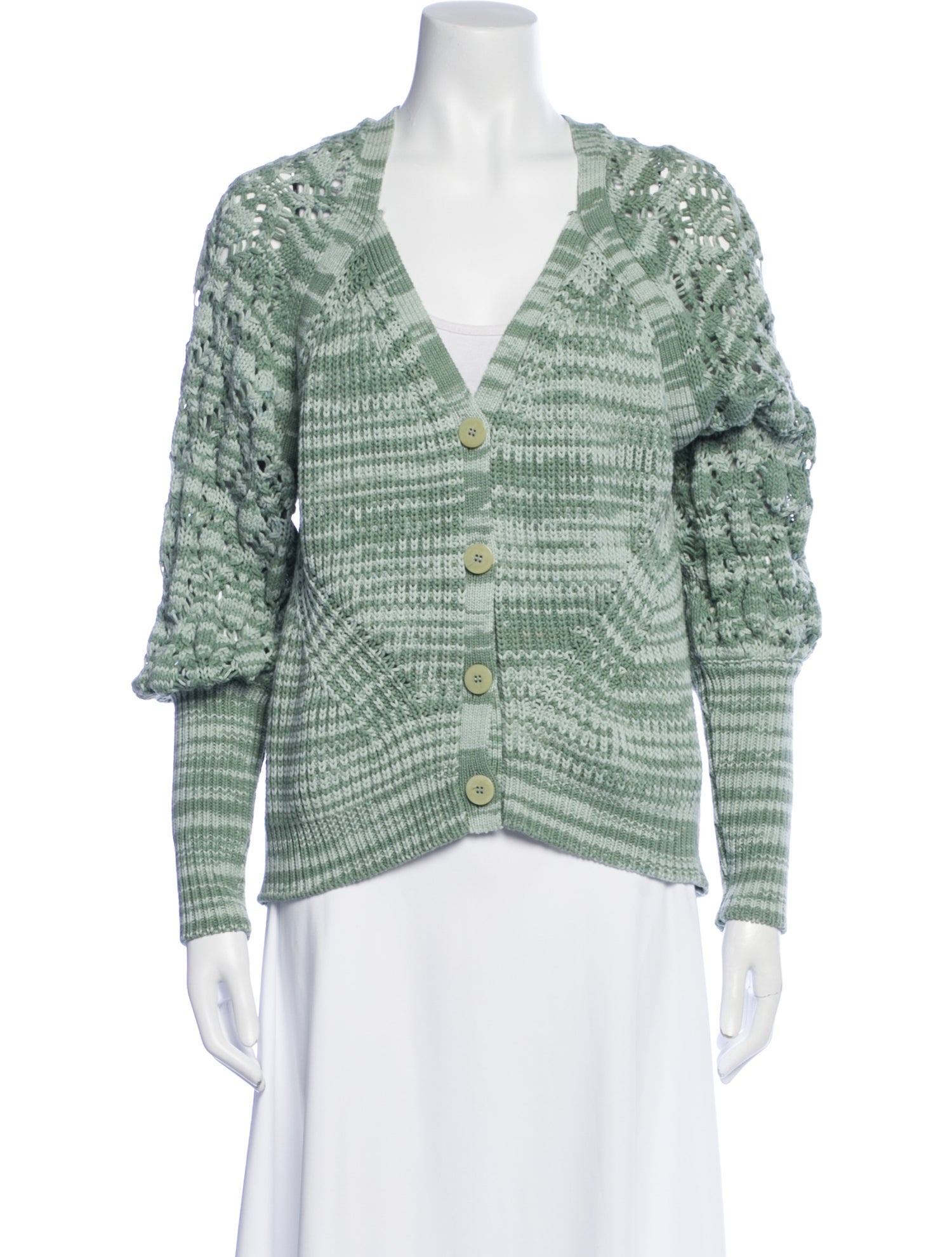 Jonathan Simkhai Striped V-Neck Sweater