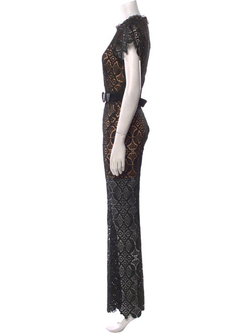 Jonathan Simkhai Lace Pattern Crew Neck Jumpsuit