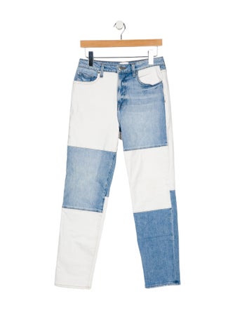 Jonathan Simkhai Mid-Rise Straight Leg Jeans