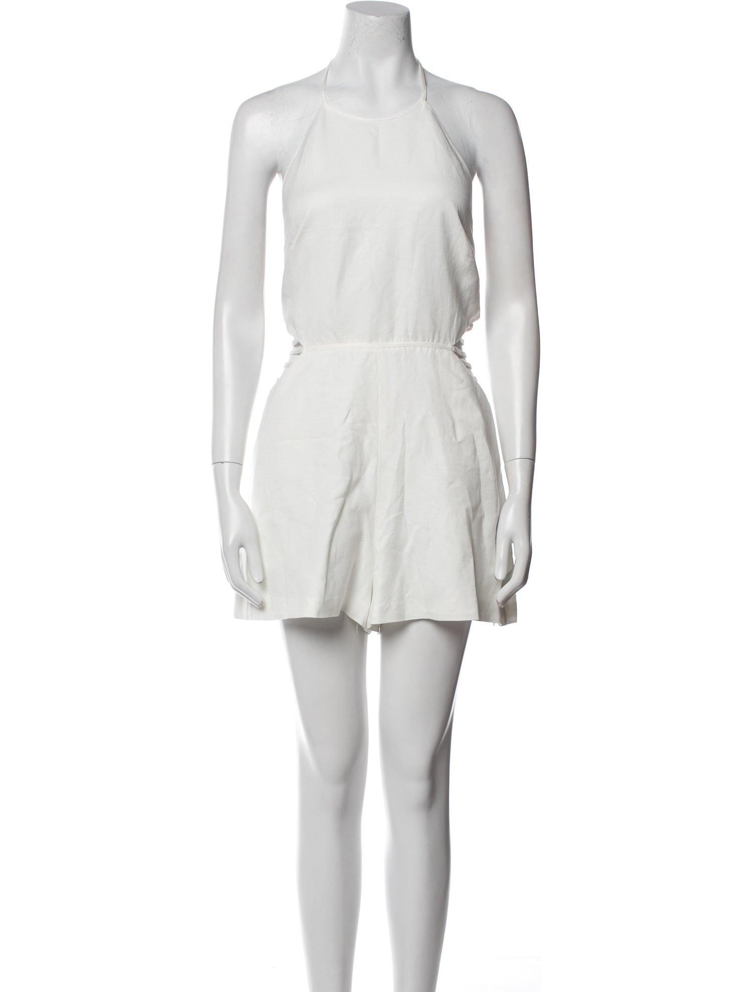 Jonathan Simkhai Linen Crew Neck Romper
