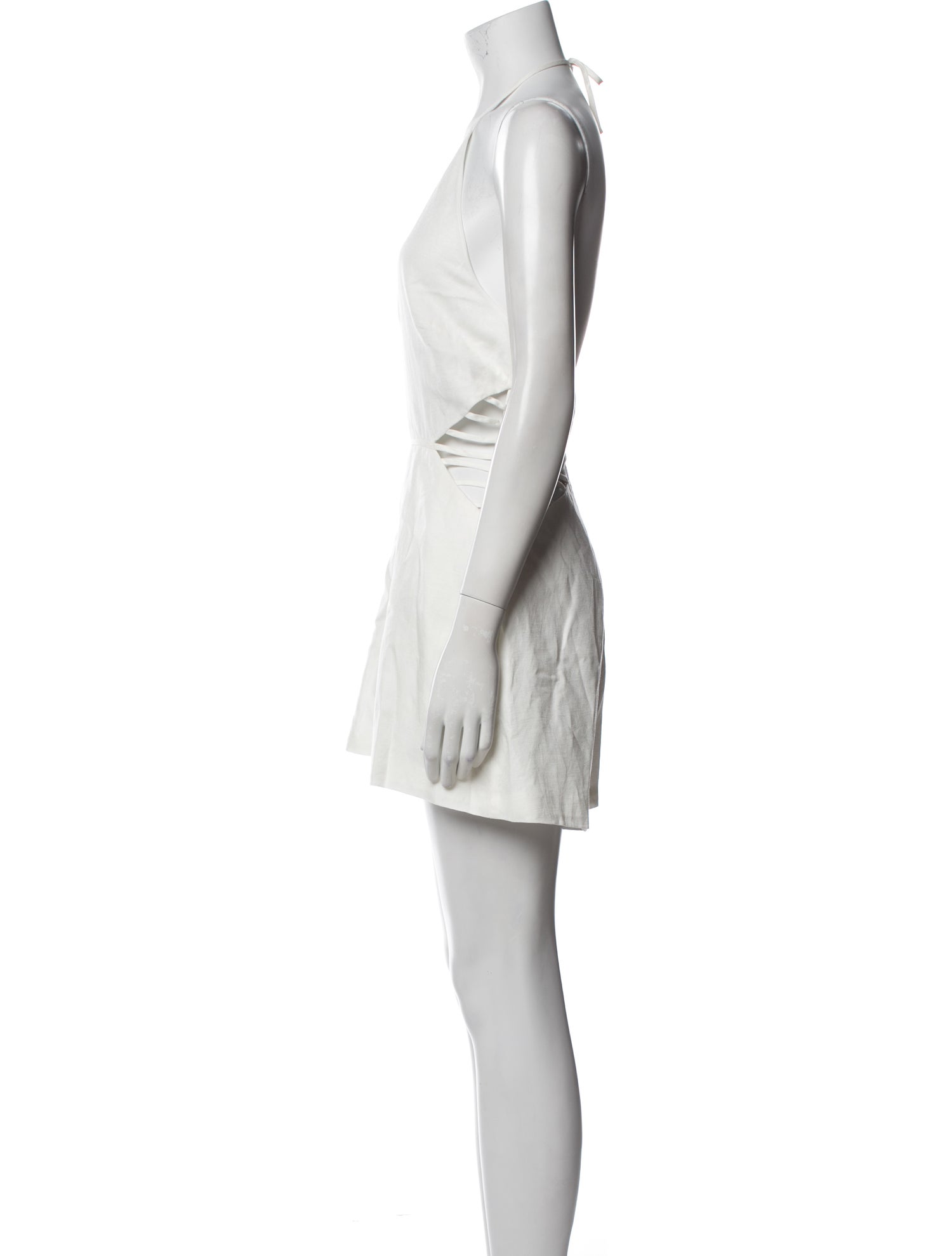 Jonathan Simkhai Linen Crew Neck Romper