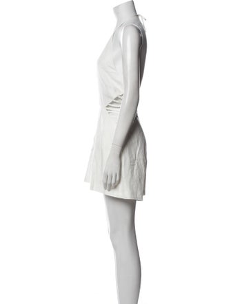 Jonathan Simkhai Linen Crew Neck Romper