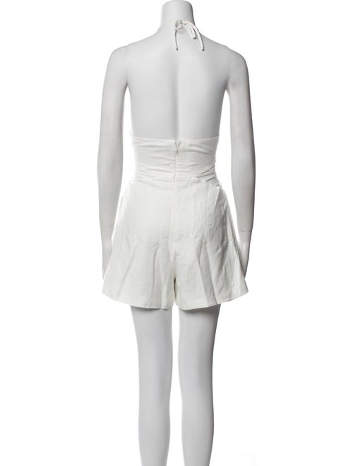 Jonathan Simkhai Linen Crew Neck Romper