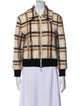 Jonathan Simkhai Plaid Print Bomber Jacket