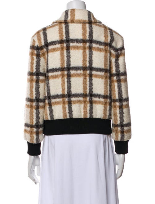 Jonathan Simkhai Plaid Print Bomber Jacket