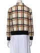 Jonathan Simkhai Plaid Print Bomber Jacket