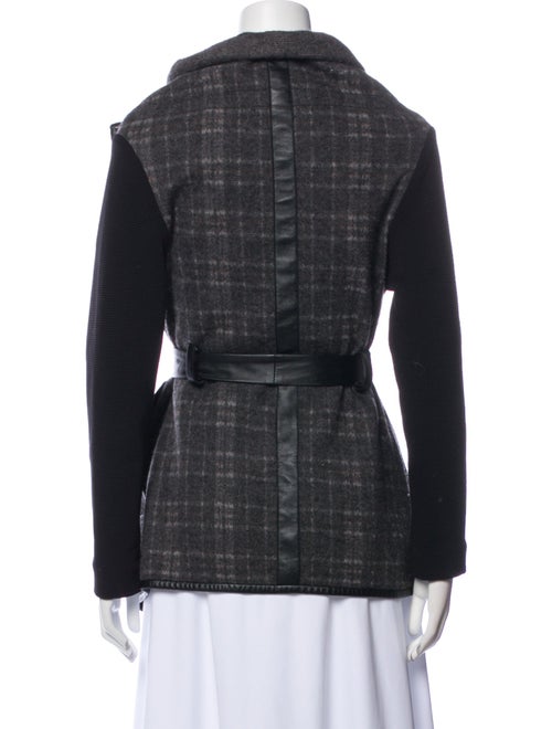 Jonathan Simkhai Virgin Wool Plaid Print Jacket