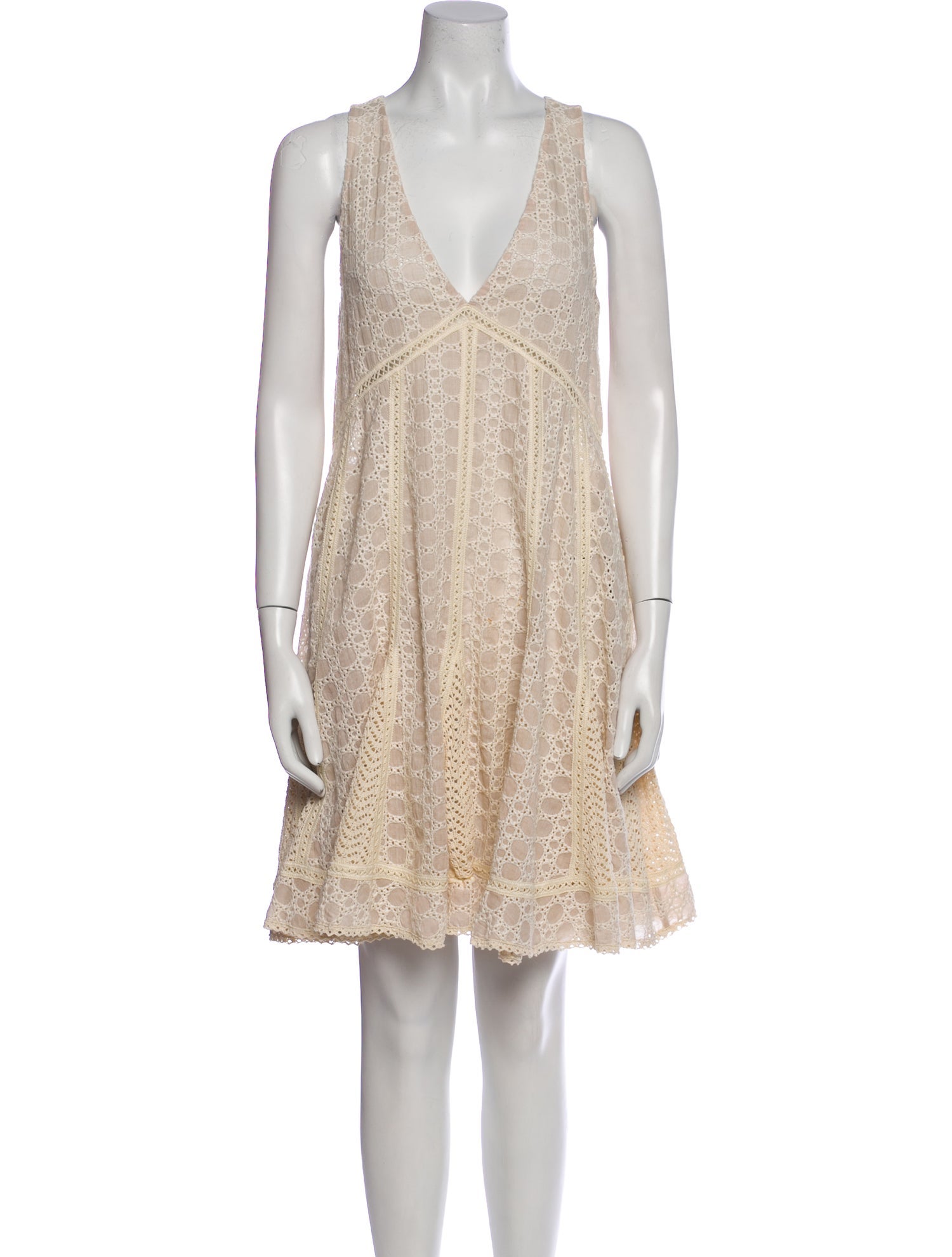 Jonathan Simkhai V-Neck Mini Dress