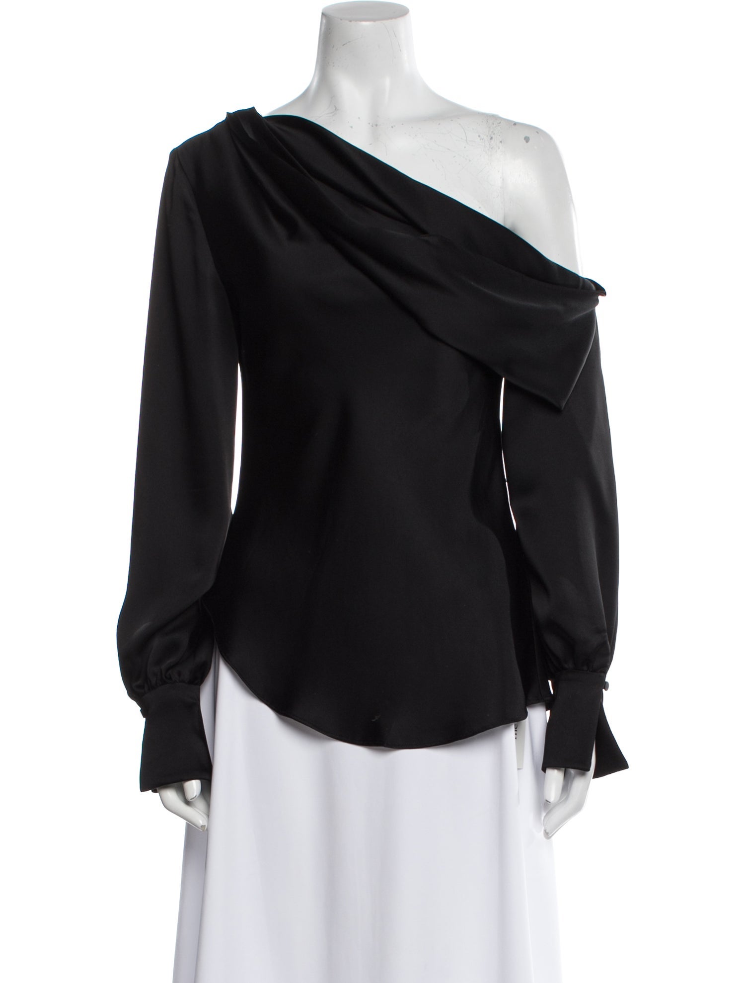 Jonathan Simkhai Asymmetrical Long Sleeve Blouse