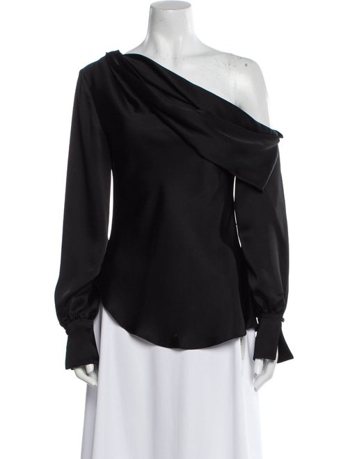Jonathan Simkhai Asymmetrical Long Sleeve Blouse