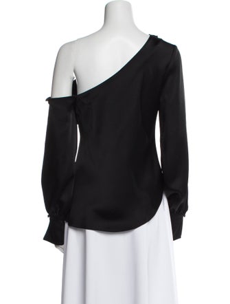 Jonathan Simkhai Asymmetrical Long Sleeve Blouse