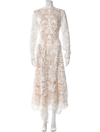 Jonathan Simkhai Lace Pattern Long Dress