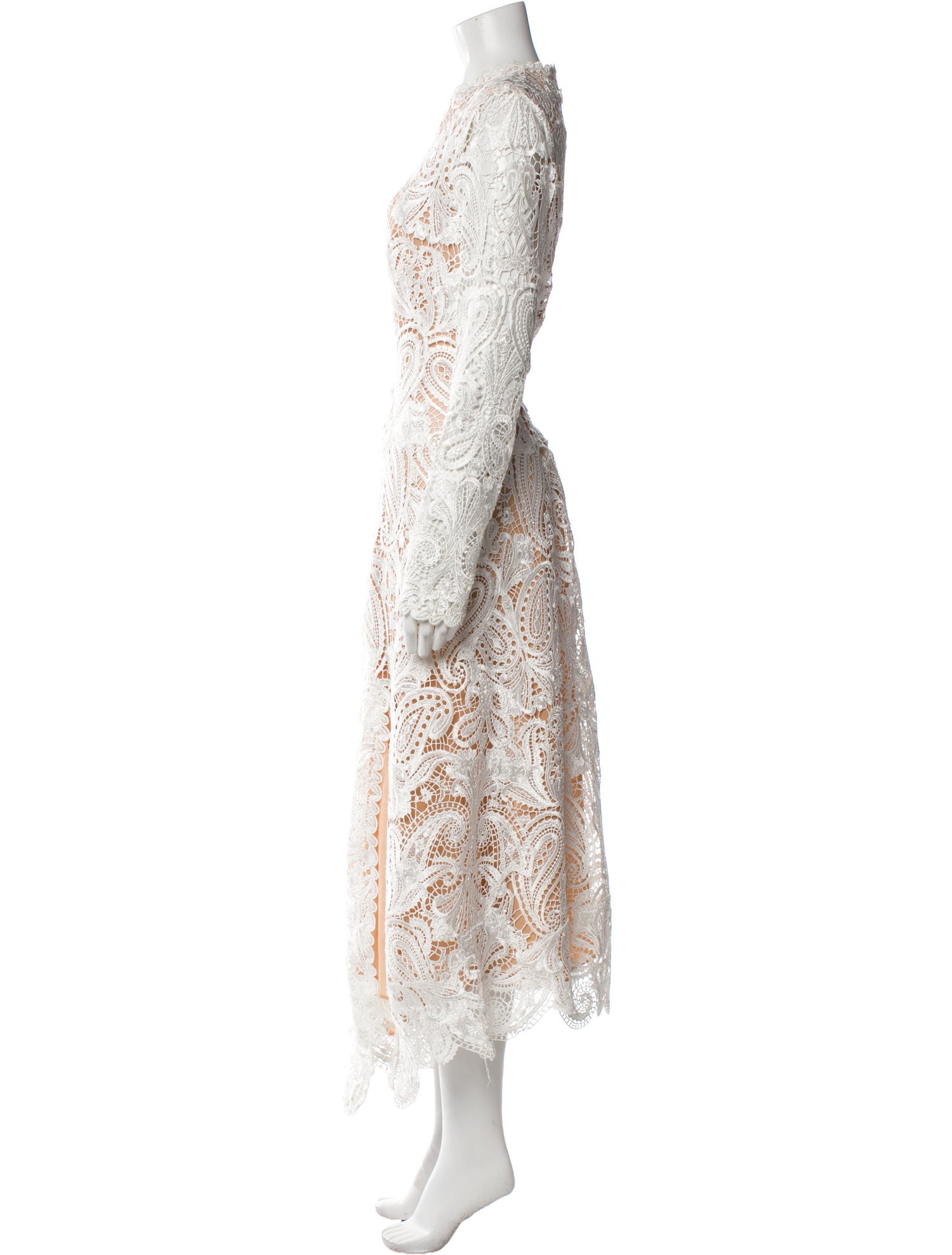 Jonathan Simkhai Lace Pattern Long Dress