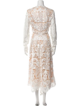 Jonathan Simkhai Lace Pattern Long Dress