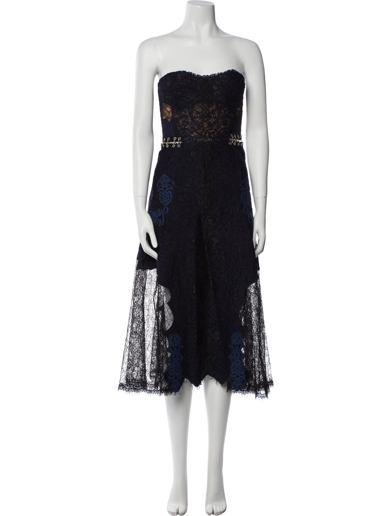 Jonathan Simkhai Lace Pattern Knee-Length Dress